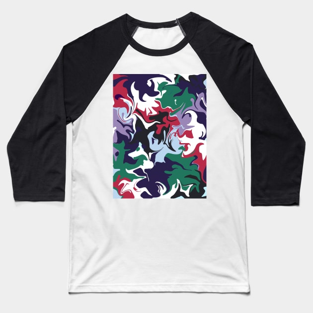 Deep Winter (Seasonal Color Palette) Baseball T-Shirt by aaalou